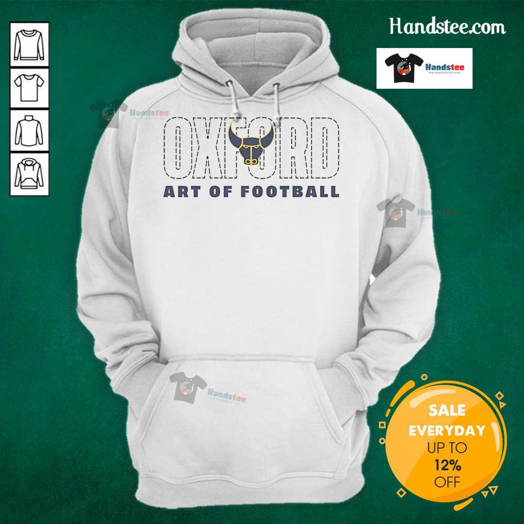 Official Oxford 90s Art of Football Hoodie featuring vintage graphics and sporty design, perfect for football fans.