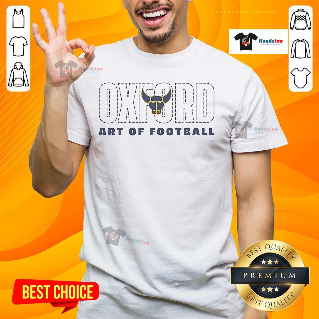 Official Oxford 90s Art of Football T-Shirt featuring retro design and vibrant colors, perfect for sports fans and collectors.