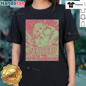 Official Panchico Fall Tour 2025 poster on a ladies tee, featuring vibrant graphics and tour details.
