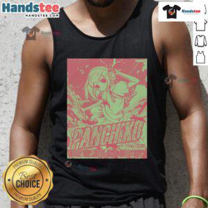 Official Panchico Fall Tour 2025 poster design on a stylish tank top, featuring vibrant colors and tour details.