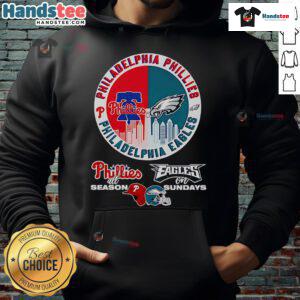 Official Philadelphia Phillies All Season Eagles On Sundays Hoodie, showcasing team colors and logo for fans.