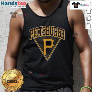 Official Pittsburgh Pirates Change Up Tank Top featuring team logo and vibrant design for baseball fans.