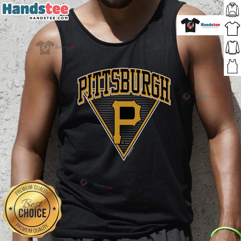 Official Pittsburgh Pirates Change Up Tank Top featuring team logo and vibrant design for baseball fans.