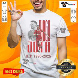 Official Rip Diogo Jota 1996-2025 T-Shirt featuring a tribute design celebrating the player's legacy.