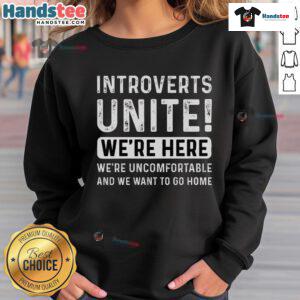 Original Introverts Unite Essential Sweatshirt in cozy fabric, perfect for introverts seeking comfort and style.