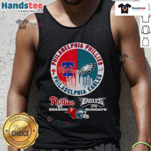 Philadelphia Phillies all-season Eagles on Sundays tank top, perfect for sports fans and summer outings.