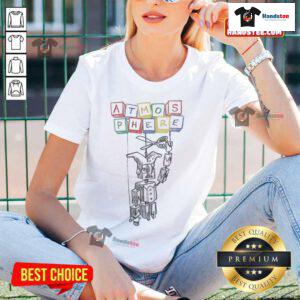 Premium Atmosphere Puppets Ladies Tee featuring vibrant puppet designs for a stylish and playful look.