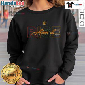 Alt Text: Premium Chicago Sky Rise Above All Juneteenth Sweatshirt featuring vibrant colors and unique design for celebration.