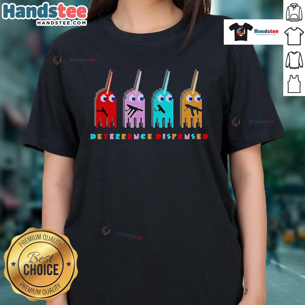 Stylish Top Ghost Gun Gang Ladies Tee featuring bold graphic design, perfect for edgy fashion enthusiasts.