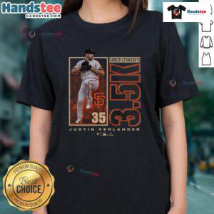 Awesome Justin Verlander San Francisco Giants tee celebrating 3500 career strikeouts, perfect for dedicated fans.