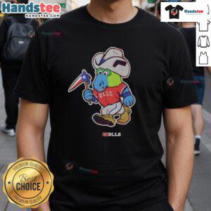 Alt Text: Cute Dlls mascot mashup t-shirt featuring colorful, playful designs perfect for fans and collectors.