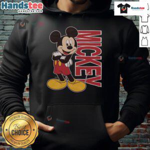 Cute 90s Mickey Mouse hoodie featuring vibrant colors and classic cartoon design, perfect for retro fashion lovers.