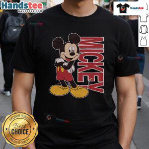 Cute Mickey Mouse 90s T-shirt featuring vibrant colors and retro design, perfect for nostalgic Disney fans.