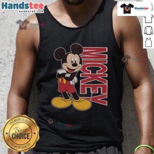 Cute Mickey Mouse 90s tank top featuring vibrant colors and a classic cartoon design perfect for retro fashion lovers.