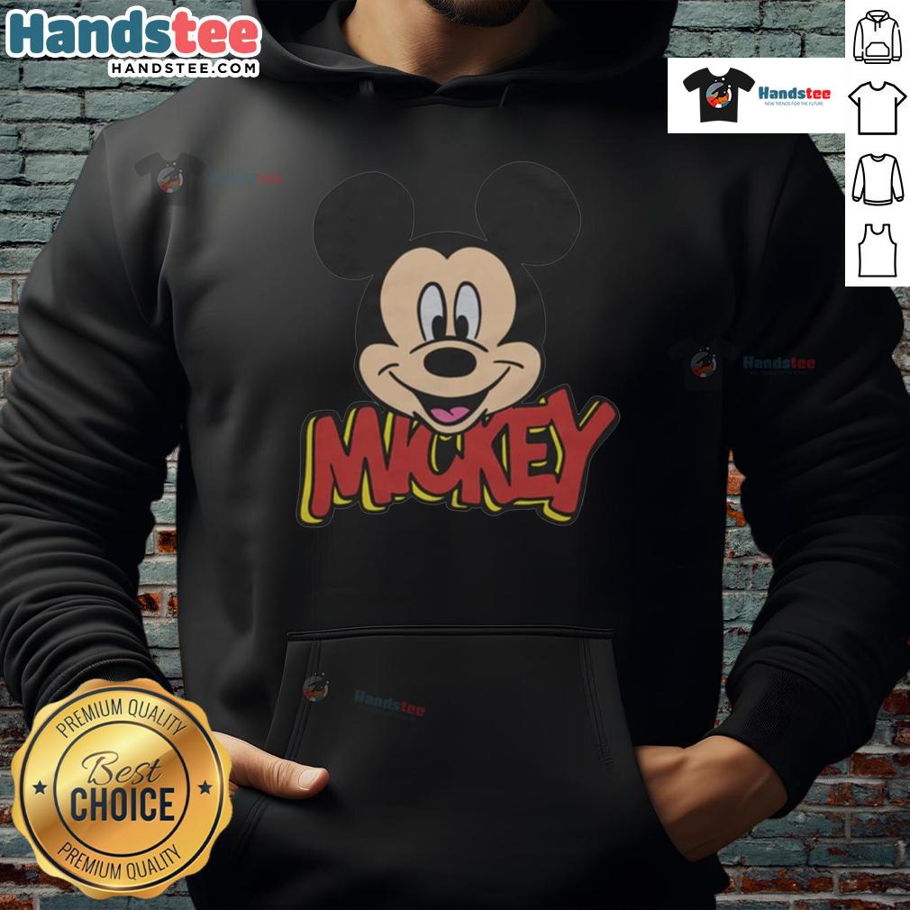 Adorable Cute Mickey Mouse Icon Hoodie with vibrant colors and playful design, perfect for Disney fans.