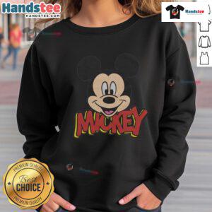 Cute Mickey Mouse icon sweatshirt featuring a vibrant design, perfect for Disney fans and casual wear.