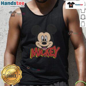Alt Text: Cute Mickey Mouse icon tank top featuring vibrant colors and a playful design, perfect for Disney fans.