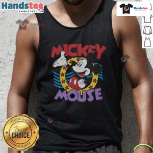 Cute Mickey Mouse stars tank top featuring a playful design perfect for Disney fans and casual summer wear.