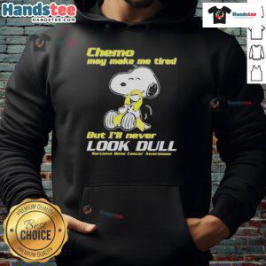 Cute Snoopy hoodie for bone cancer awareness, promoting positivity during chemo for sarcoma.
