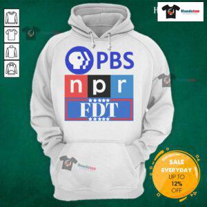 Good PBS NPR FDT hoodie featuring a stylish design, perfect for fans of public broadcasting and cozy casual wear.