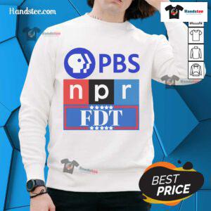 Stylish Good PBS NPR FDT Sweatshirt in cozy fabric, perfect for fans of public broadcasting and comfortable fashion.