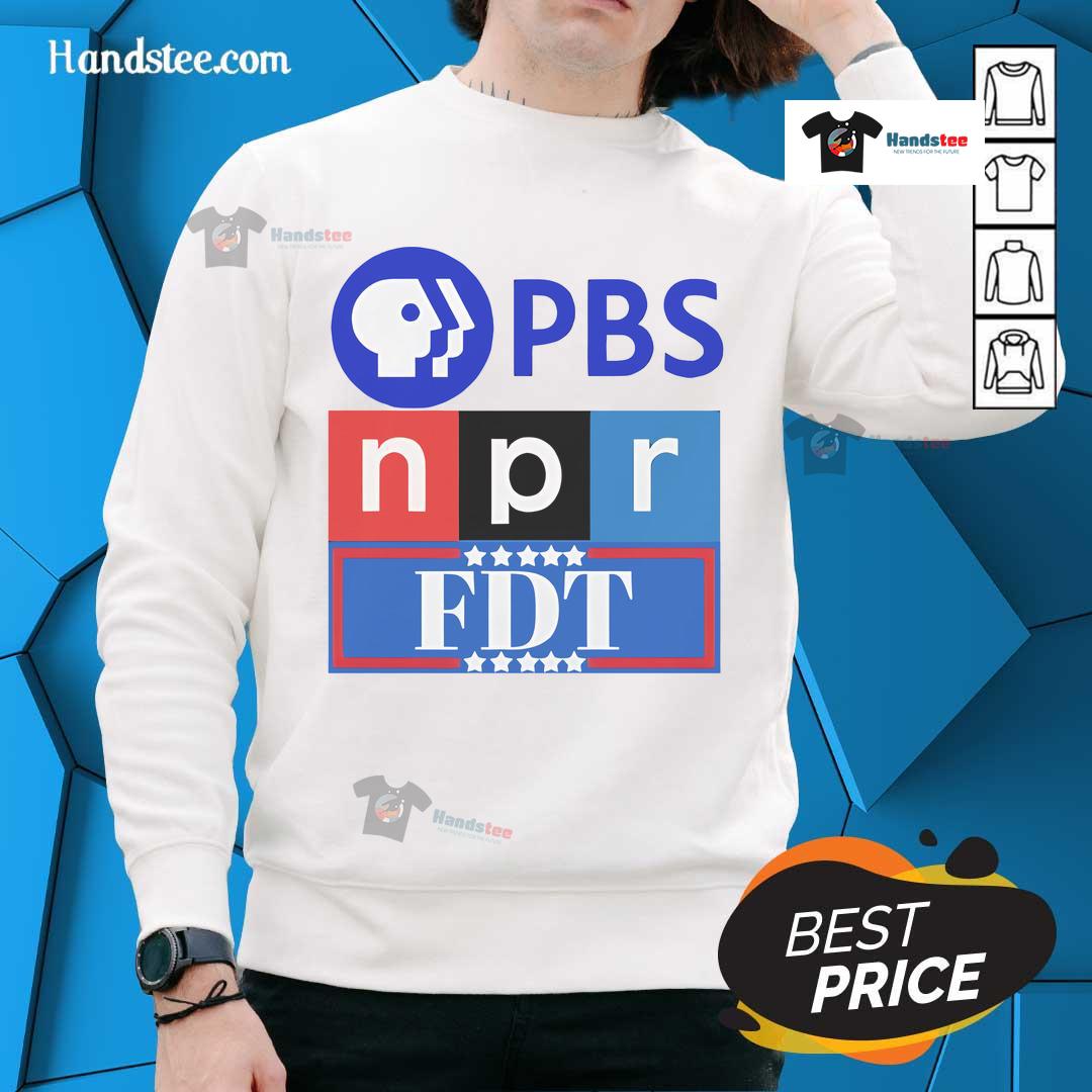 Stylish Good PBS NPR FDT Sweatshirt in cozy fabric, perfect for fans of public broadcasting and comfortable fashion.