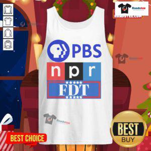 Good PBS NPR FDT tank top featuring a stylish design for fans of public broadcasting and supporting media.
