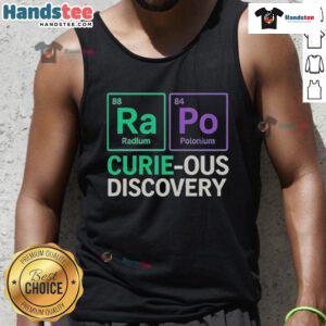 Good Ra Po Curie Ous Discovery Tank Top featuring a vibrant design and comfortable fit for casual wear.