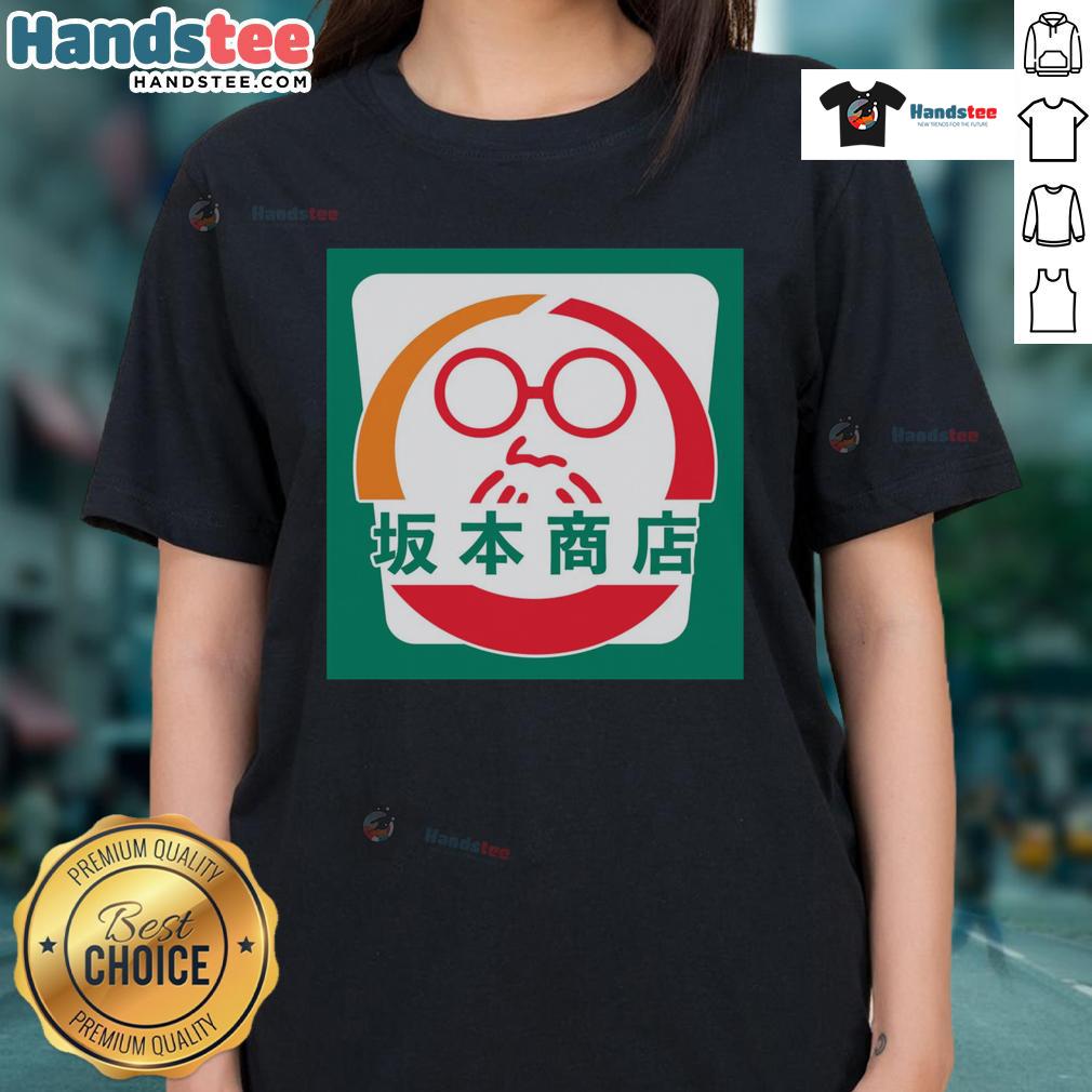 Good Sakamoto Convenience Store Ladies Tee featuring a stylish design perfect for casual wear and anime fans.