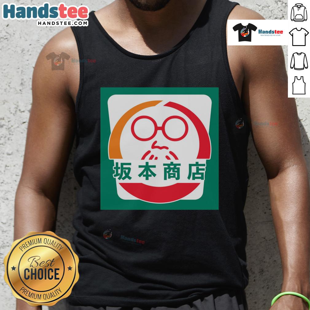 Good Sakamoto Convenience Store tank top featuring vibrant graphics, perfect for casual wear and anime fans.
