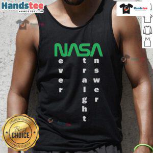 Good The Callous Daoboys NASA Never A Straight Answer tank top featuring bold graphic design and vibrant colors.