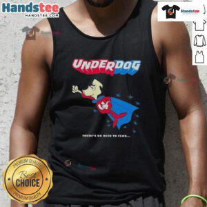 Vintage cartoon tank top featuring 'Good Underdog: There's No Need to Fear' design from 1964-1967, showcasing retro style.