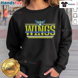 Good WNBA Dallas Wings Over the Top Sweatshirt featuring vibrant team colors and stylish design for fans.