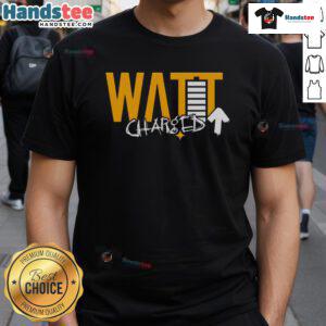 Good Watt Charged Up T-Shirt featuring a vibrant design, perfect for tech enthusiasts and casual wear lovers.