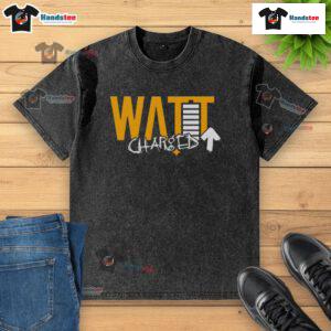 Good Watt Charged Up Washed T-Shirt in vibrant colors, perfect for casual wear and eco-friendly fashion enthusiasts.