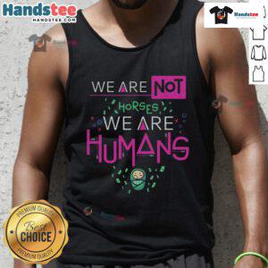 Good We Are Humans tank top featuring a bold graphic design, perfect for casual wear and expressing individuality.