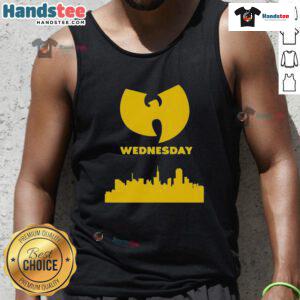 Good Wu-Tang Wednesday skyline tank top featuring a stylish design, perfect for urban streetwear fans.