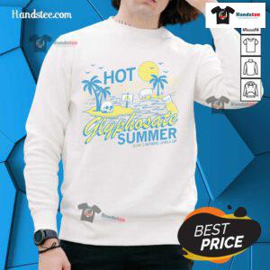 Cool summer sweatshirt featuring a trendy 'Hot Glyphosate' design for eco-conscious fashion lovers.