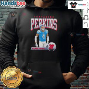 Hot Suntarine Perkins Ole Miss Football Illustrated hoodie featuring vibrant team colors and stylish design.