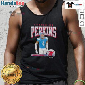 Hot Suntarine Perkins Ole Miss Football Illustrated tank top featuring bold team graphics and a stylish design.