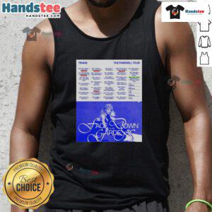 Alt Text: Hot Tennis The Farewell Tour 2025 poster design featuring vibrant colors and tank top fashion style.