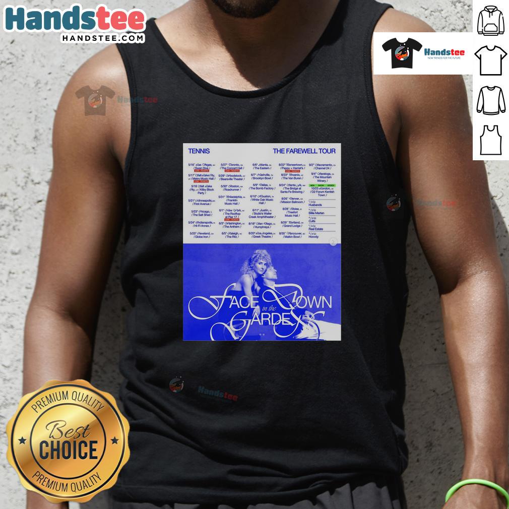Alt Text: Hot Tennis The Farewell Tour 2025 poster design featuring vibrant colors and tank top fashion style.