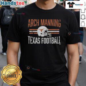 Arch Manning Texas Football T-Shirt featuring stylish design and team colors, perfect for fans and game day wear.