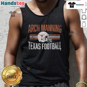 Arch Manning Texas football tank top featuring vibrant design, perfect for fans and summer sports enthusiasts.