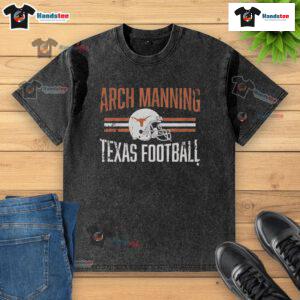 Arch Manning Texas Football washed t-shirt featuring vibrant colors and comfortable fit, perfect for fans.