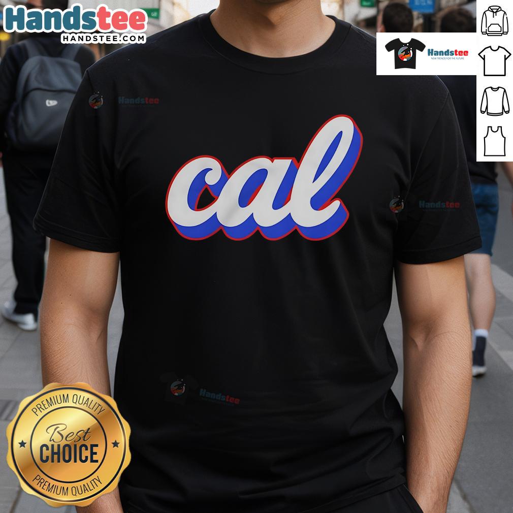 Alt Text: Nice Cal-Star Big Dumper Name And Number T-Shirt featuring bold graphics and unique design for fans.