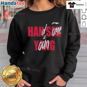 Young and handsome Casey Holdahl wearing a stylish sweatshirt, showcasing modern fashion trends.