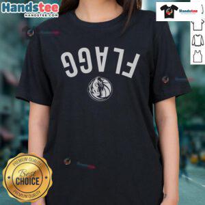 Alt Text: Nice Cooper Flagg Dallas Mavericks Invert Upside Ladies Tee showcasing team spirit and stylish design.