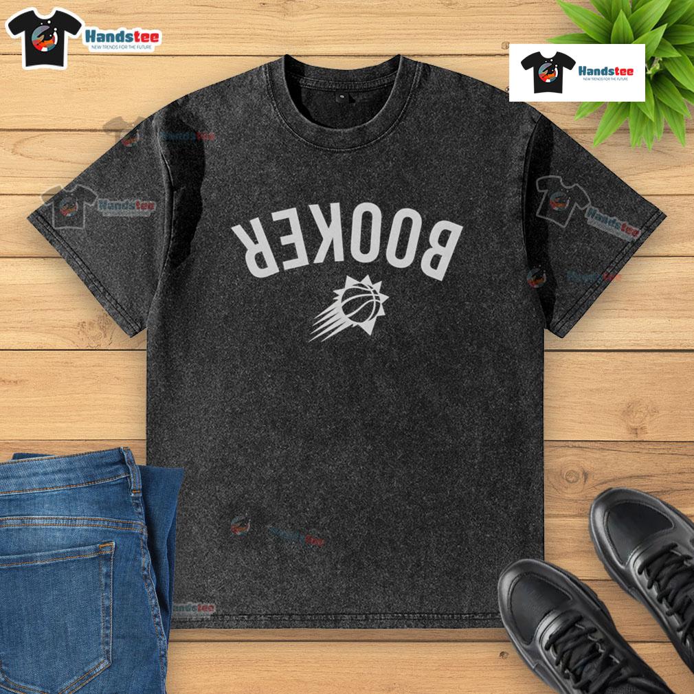 Devin Booker Phoenix Suns Invert Upside Washed T-Shirt featuring bold graphics and a relaxed fit for fans and collectors.
