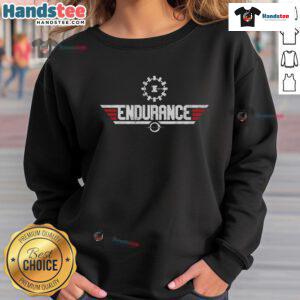 Nice Endurance Top Gun retro sci-fi sweatshirt featuring a stylish design, perfect for fans of vintage sci-fi apparel.